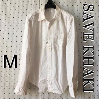 バーニーズニューヨーク(BARNEYS NEW YORK)のSAVEKHAKI セーブカーキ　バーニーズ　US限定　コットン　シャツ　M(シャツ)