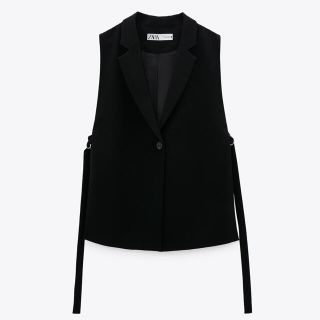 ザラ(ZARA)のZARA / スリットベスト ブラック(その他)