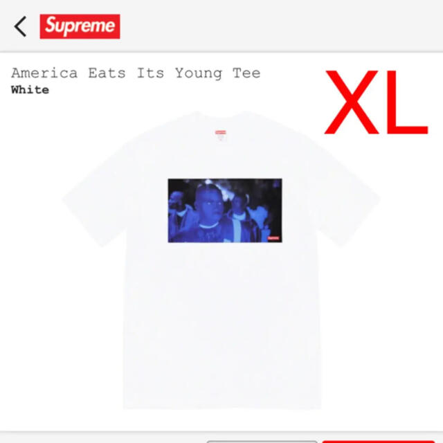 メンズsupreme America Eats Its Young Tee Tシャツ