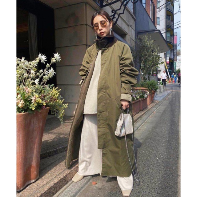 AMERI CORDUROY COLLAR MILITARY COAT