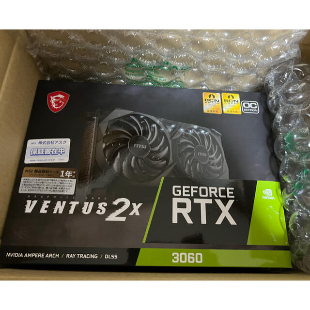 GeForce RTX 3060 VENTUS 2X 12G OC MSI