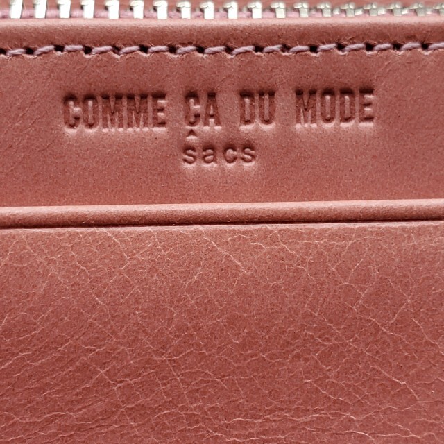 COMME CA DU MODE(コムサデモード)の新品未使用‼️グレーヌ　Lファスナー長財布ピンク／コムサ レディースのファッション小物(財布)の商品写真