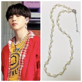 ボウダンショウネンダン(防弾少年団(BTS))のBTS JIMIN ジミン着用デザイン バロックパールネックレス(ネックレス)