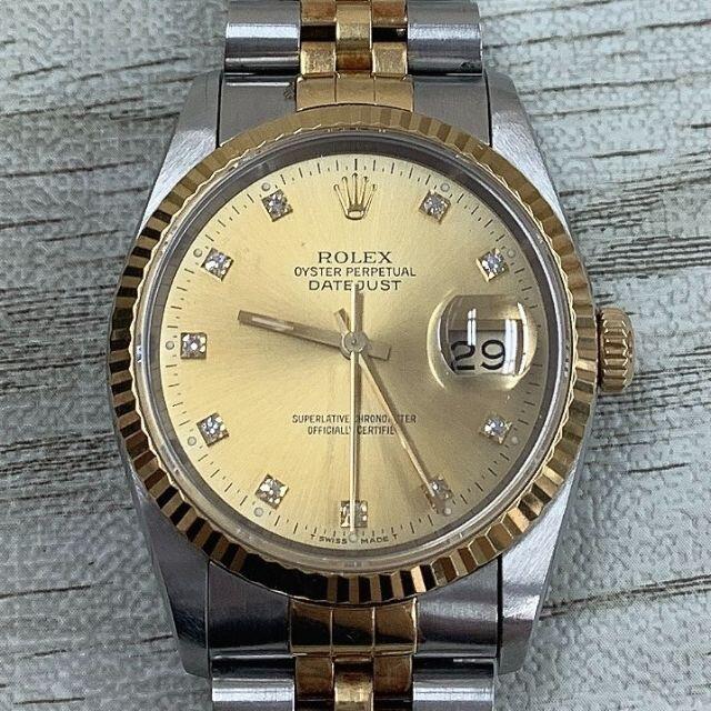 ROLEX(ロレックス)の最終値下げ⑧ロレックス　デイトジャスト　16233　腕時計　保証書・箱付き メンズの時計(腕時計(アナログ))の商品写真