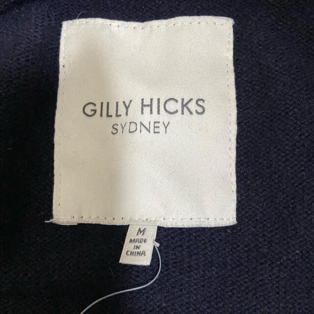 Gilly Hicks(ギリーヒックス)の新品GILLY HICKSギリーヒックス　ショート　ニットカーデガン　ネイビーM レディースのトップス(ニット/セーター)の商品写真