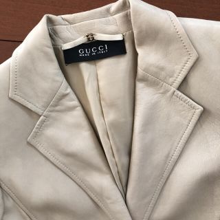 グッチ(Gucci)のひこ様専用　GUCCI 羊革　ジャケット(テーラードジャケット)