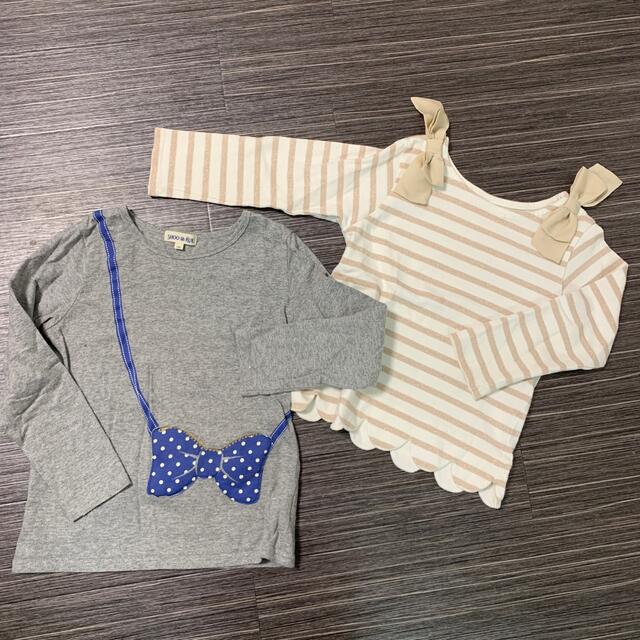 petit main(プティマイン)のロングTシャツ 2枚セット キッズ/ベビー/マタニティのキッズ服男の子用(90cm~)(Tシャツ/カットソー)の商品写真