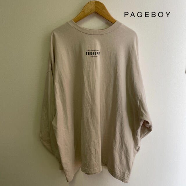 PAGEBOY(ページボーイ)のPAGEBOY // フロントロゴBIGロンT メンズのトップス(Tシャツ/カットソー(七分/長袖))の商品写真