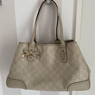 グッチ(Gucci)のグッチ、アイボリー、レザートートバッグ(トートバッグ)