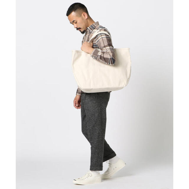 L.L.Bean - 【美品】L.L.Bean BEAMS TOTE BAG L白