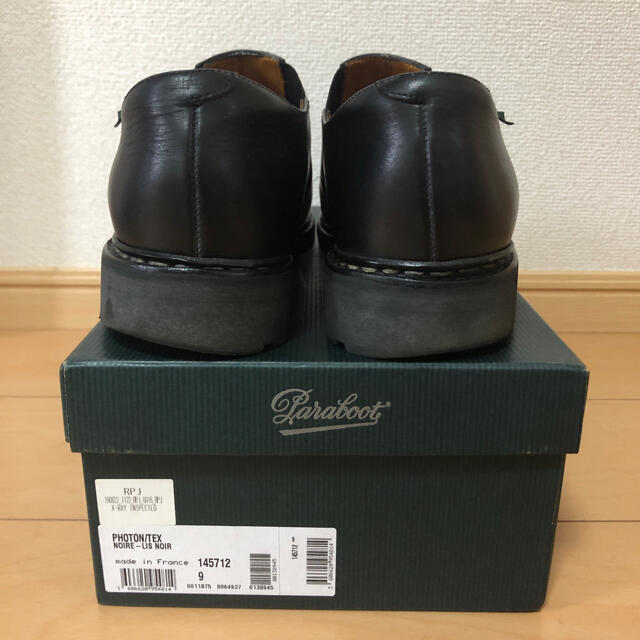 Paraboot(パラブーツ)の値下げ パラブーツ フォトン ブラック 9 サイドゴア スリッポン メンズの靴/シューズ(ドレス/ビジネス)の商品写真