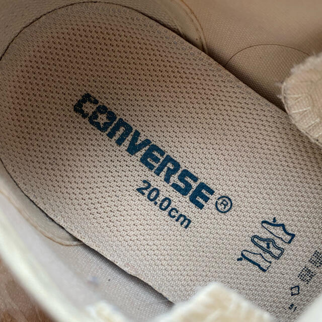 CONVERSE(コンバース)のconverse コンバース　ローカット　キナリ　生成り　白　20cm  キッズ/ベビー/マタニティのキッズ靴/シューズ(15cm~)(スニーカー)の商品写真