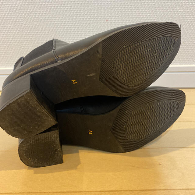 RANDA(ランダ)の値下げ　美品☺︎ランダ　Randa スクエアトゥ　サイドゴアブーツ　黒　M レディースの靴/シューズ(ブーツ)の商品写真