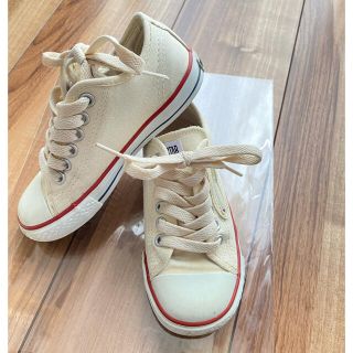 コンバース(CONVERSE)のconverse コンバース　18cm ローカット　キナリ　生成り　白　ホワイト(スニーカー)