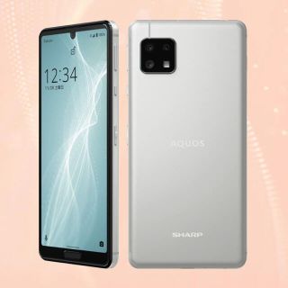 アクオス(AQUOS)のAQUOS sense4 lite シルバー(スマートフォン本体)