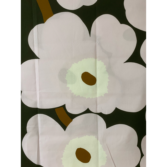 marimekko(マリメッコ)の【正規品】マリメッコ ウニッコ ピンク×グリーン 145×100cm ハンドメイドの素材/材料(生地/糸)の商品写真