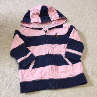 ラルフローレン(Ralph Lauren)のボーダー パーカー 80㎝(トレーナー)