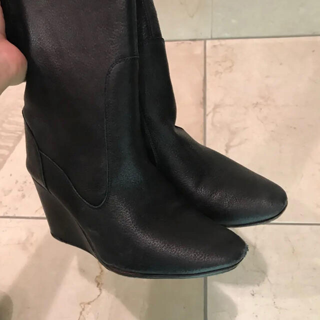 美品 Repetto レペット ブラック 黒 ヤギ革 ロングブーツ