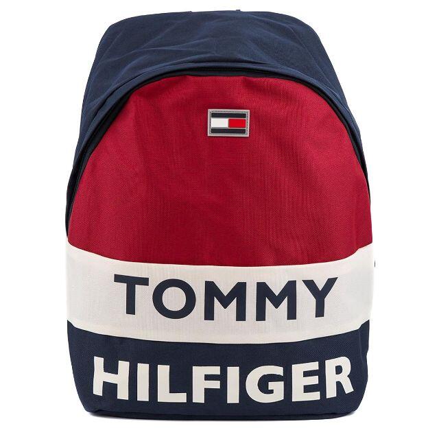 TOMMY HILFIGER(トミーヒルフィガー)のTOMMY HILFIGER バッグパックネイビー×ホワイト×レッド レディースのバッグ(リュック/バックパック)の商品写真