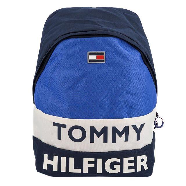 TOMMY HILFIGER(トミーヒルフィガー)のTOMMY HILFIGER バッグパック ネイビー×ホワイト×ロイヤルブルー レディースのバッグ(リュック/バックパック)の商品写真