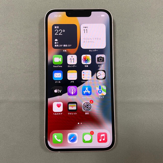 iPhone - ほぼ新品 iPhone13  128GB ピンク アップル版SIMフリー