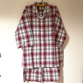 セシール(cecile)のチェックのパジャマ　5L    レッド(パジャマ)