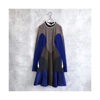 ステラマッカートニー(Stella McCartney)のミャー様専用★ STELLA McCARTNEY デザイン ワンピース ブルー(ひざ丈ワンピース)