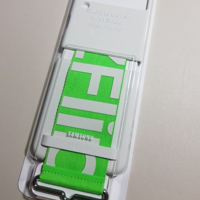 早い者勝日本未発売 GALAXY Z FLIP3 純正 ストラップ付ケース ...