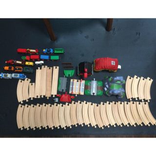 ブリオ(BRIO)のnnn5331様専用　BRIO 動物　サイロ　セット　レール(知育玩具)