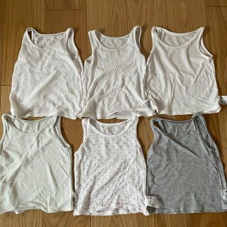 ユニクロ(UNIQLO)のUNIQLO メッシュ肌着　90 6枚セット(下着)