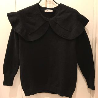 👚ella selectshop👚✨ビックカラーニット BLACK✨の通販 by ...