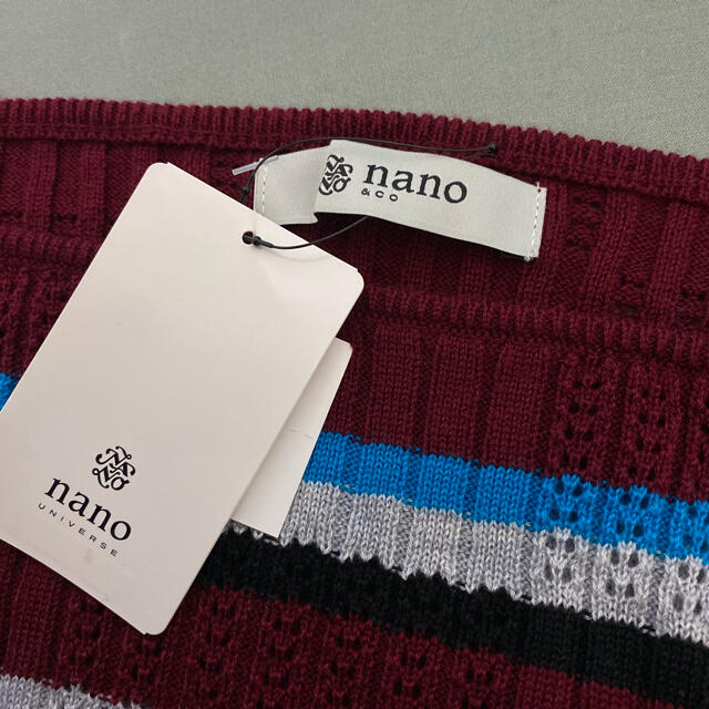 nano・universe(ナノユニバース)の新品タグ付きNANO&coの薄手ニットセーターサイズF レディースのトップス(ニット/セーター)の商品写真