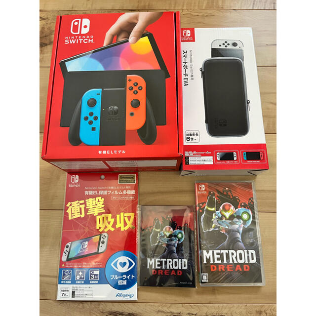 Nintendo Switch(有機ELモデル) ネオンブルー　ネオンレッド