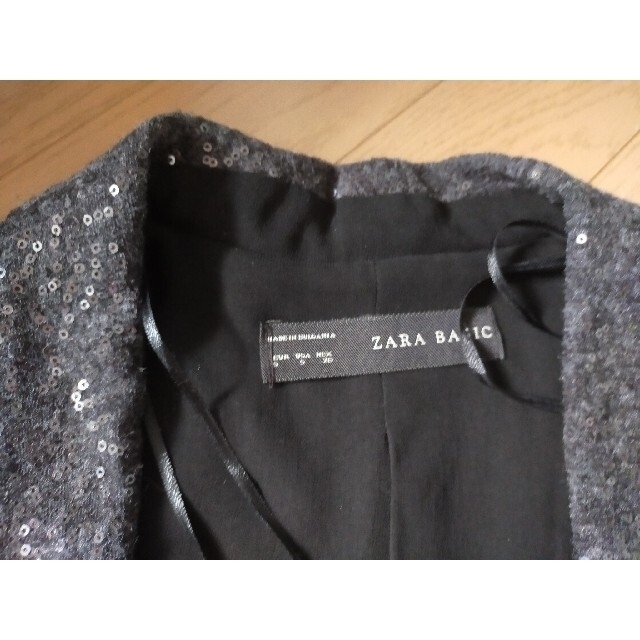 ZARA(ザラ)のZARA ザラ スパンコールジャケット ボレロ M パーティー 謝恩会 お出かけ レディースのジャケット/アウター(ノーカラージャケット)の商品写真