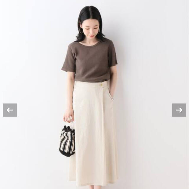 SLOBE IENA(スローブイエナ)のSLOBE IENA ベーシックワッフル5分袖Tシャツ レディースのトップス(カットソー(半袖/袖なし))の商品写真