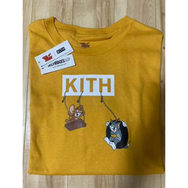 KITH X TOM & JERRY HEART TEE - YELLOW