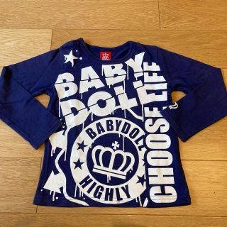 ベビードール(BABYDOLL)のbaby doll ロンT 長袖　120cm ネイビー　ロゴプリント(Tシャツ/カットソー)