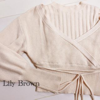 リリーブラウン(Lily Brown)のレイヤード風ニット(ニット/セーター)