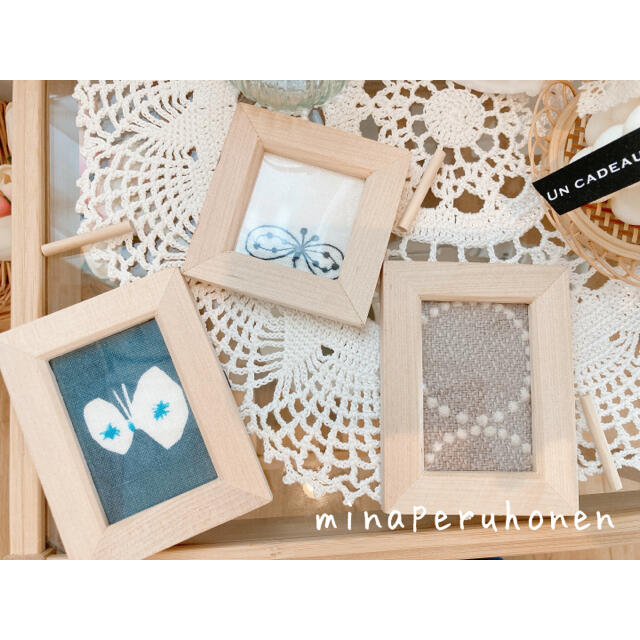 mina perhonen(ミナペルホネン)のミナペルホネン ファブリックフレーム ハンドメイドのインテリア/家具(インテリア雑貨)の商品写真