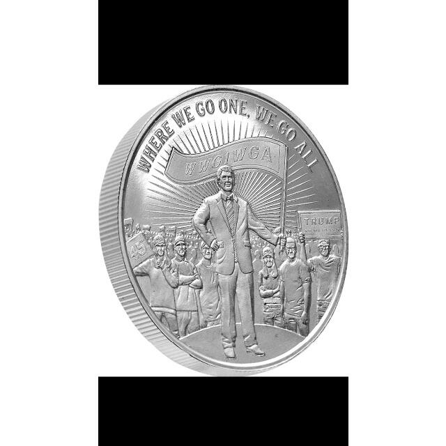 WWG1WGA 1オンス 銀貨　4500枚限定　トランプコイン　トランプ大統領