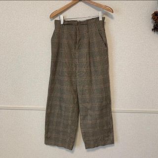 ダブルクローゼット(w closet)のw closet  ダブルクローゼット  ワイドパンツ  チェック柄(カジュアルパンツ)