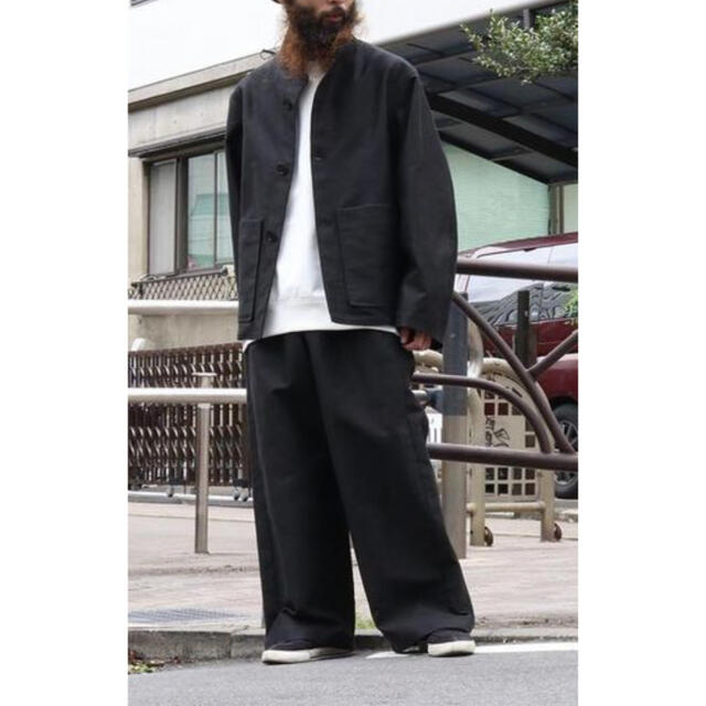 RAKINES 我儘別注 Naval service pants 2 黒 ワイド - チノパン