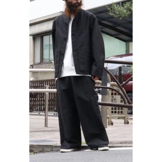 フランクリーダー(FRANK LEDER)のRAKINES 我儘別注 Naval service pants 2 黒 ワイド(チノパン)