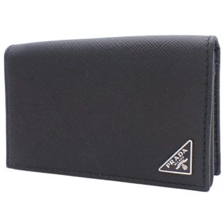 プラダ(PRADA)のプラダカードケース サフィアーノ NERO ブラック黒 40802006359(名刺入れ/定期入れ)