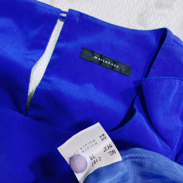 SCOT CLUB(スコットクラブ)のロイヤルブルー　ドレス　ワンピ レディースのワンピース(ひざ丈ワンピース)の商品写真