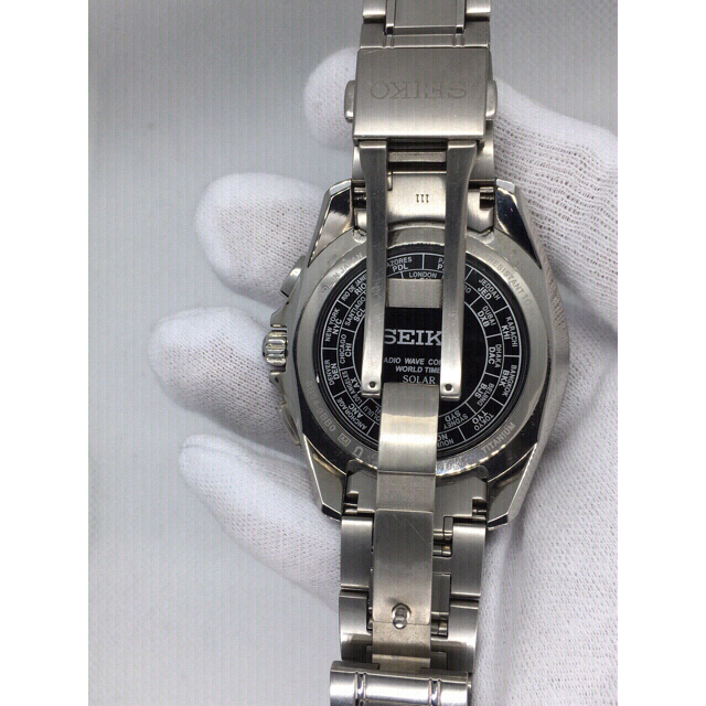 セイコーブライツ SEIKO SAGA157 ソーラー電波 時計 チタン - 腕時計