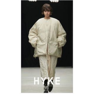 ハイク(HYKE)のHYKE 20AW COLLARLESS BIG JACKET ジャケット(ダウンジャケット)