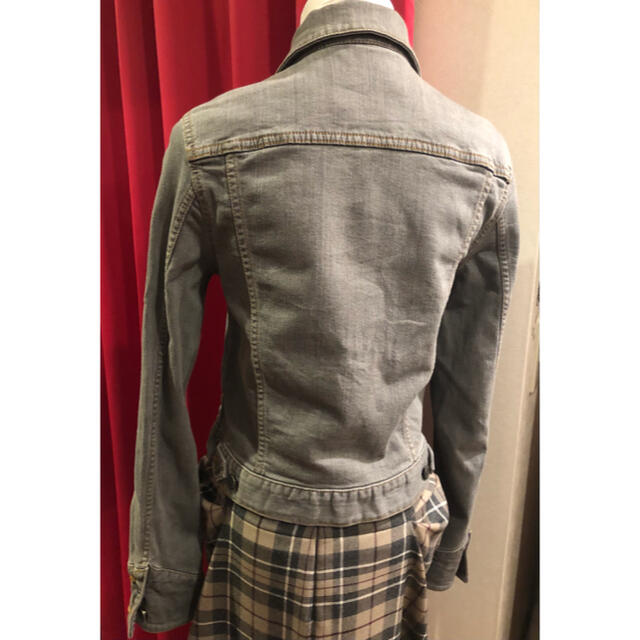 Vivienne Westwood(ヴィヴィアンウエストウッド)のふれっしゅ嫁様専用9650円→ヴィヴィアンアングロマニアグレーデニムジャケットM レディースのジャケット/アウター(Gジャン/デニムジャケット)の商品写真