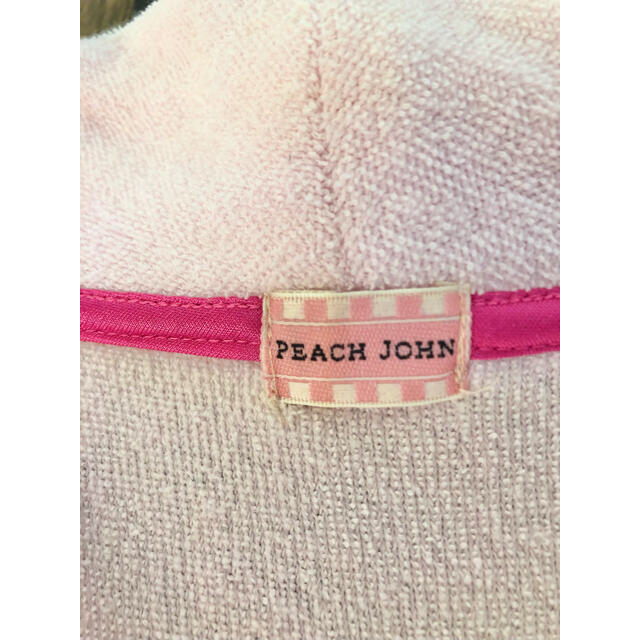 PEACH JOHN(ピーチジョン)の未使用 リボン難有り バスローブ ピーチジョン PJ ルームウェア M レディースのルームウェア/パジャマ(ルームウェア)の商品写真