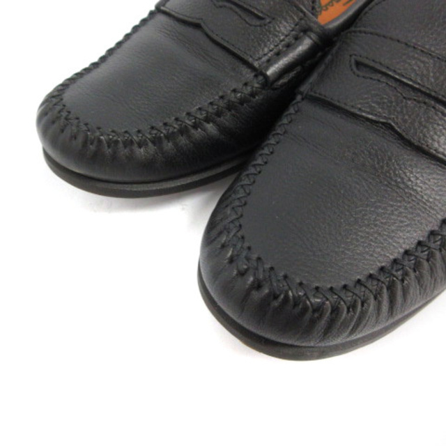 Salvatore Ferragamo(サルヴァトーレフェラガモ)のサルヴァトーレフェラガモ コインローファー レザー ヒール 5.5 23cm 黒 レディースの靴/シューズ(ローファー/革靴)の商品写真